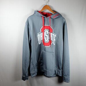 OHIO STATE BUCKEYES Size L Colosseum Athletics Sewn Red LARGE Sweatshirt Hoodie